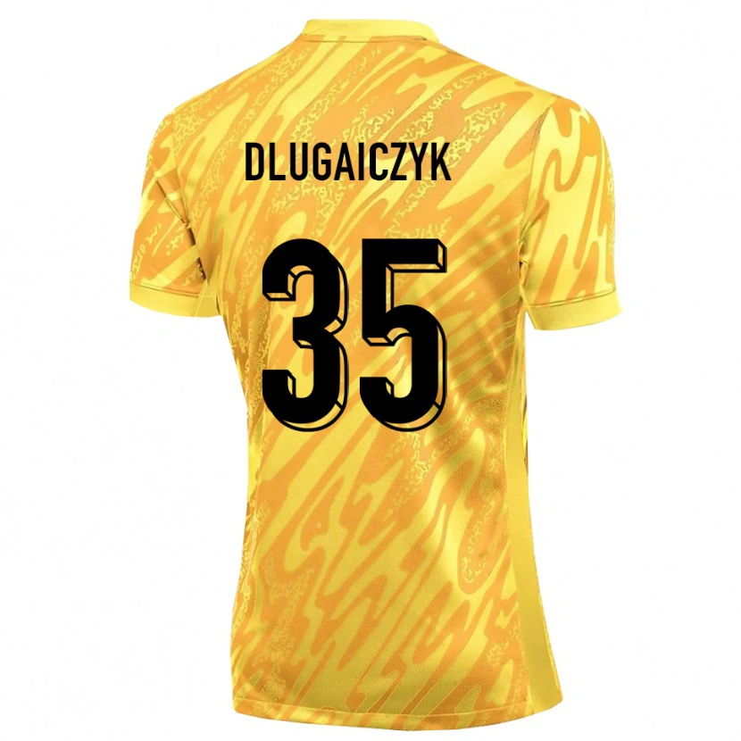 Danxen Mænd Alexander Dlugaiczyk #35 Gul Orange Målmandstrøje 2025/26 Trøje T-shirt