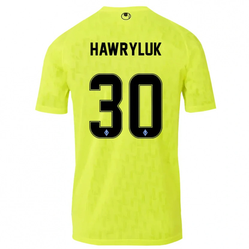 Danxen Mænd Lucien Hawryluk #30 Gul Sort Målmandstrøje 2025/26 Trøje T-shirt