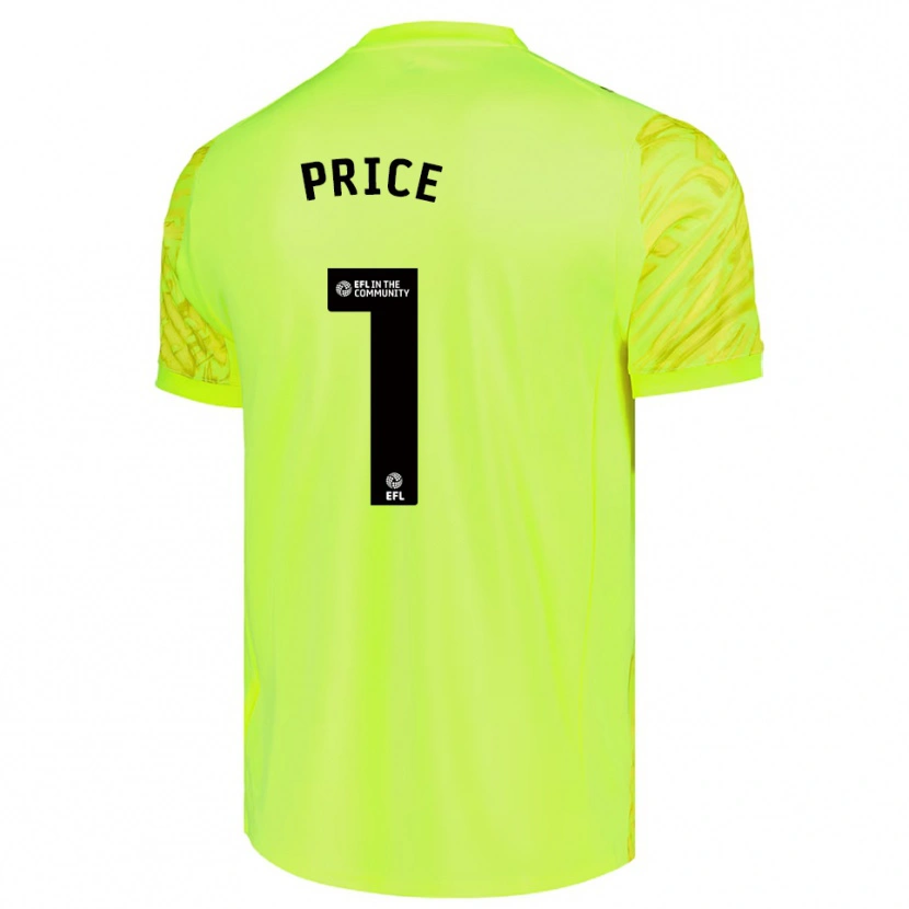 Danxen Mænd Harley Price #1 Fluorescerende Grøn Målmandstrøje 2025/26 Trøje T-shirt