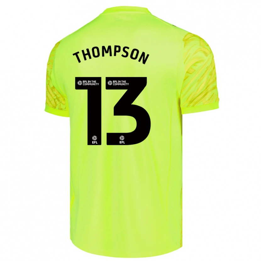 Danxen Mænd Jack Thompson #13 Fluorescerende Grøn Målmandstrøje 2025/26 Trøje T-shirt