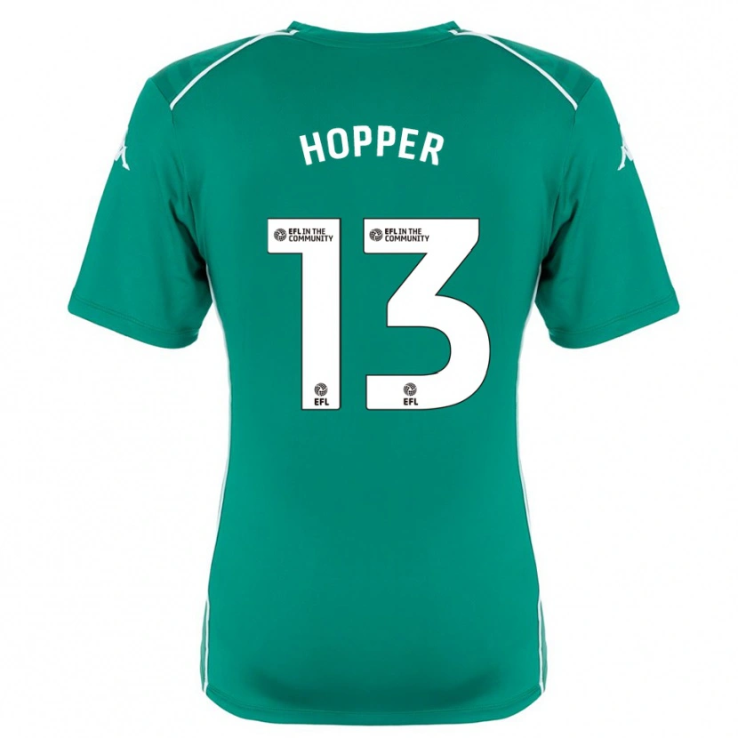 Danxen Mænd Jake Hopper #13 Grøn Hvid Målmandstrøje 2025/26 Trøje T-shirt