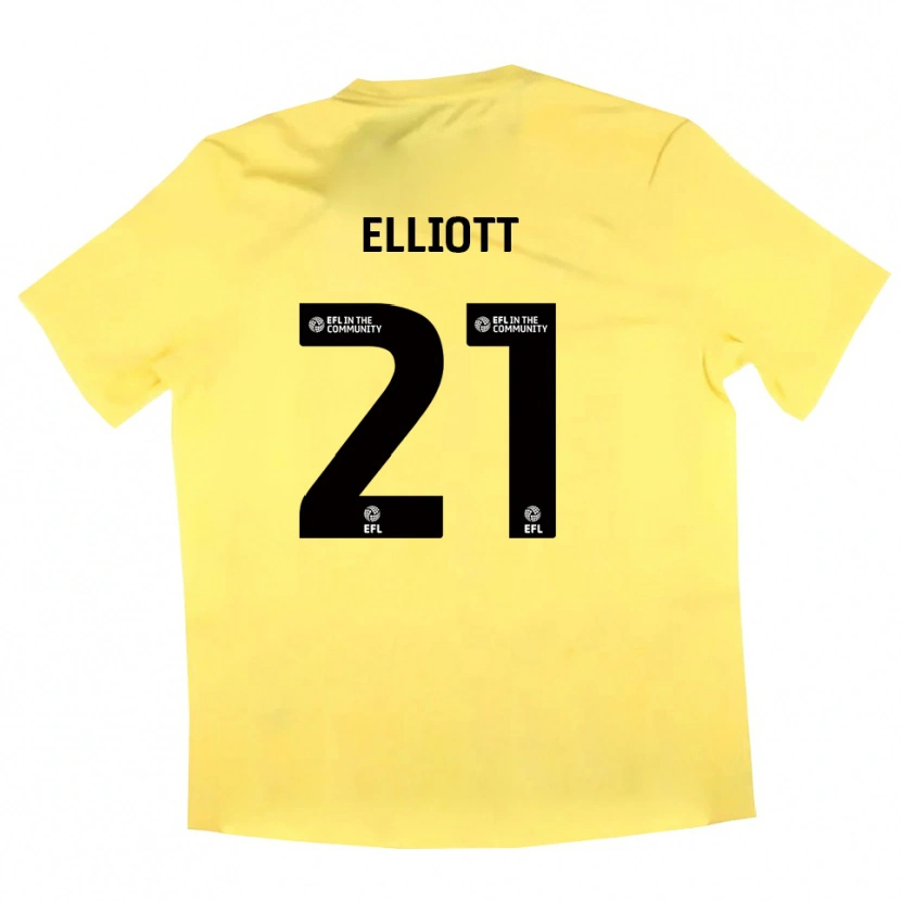 Danxen Mænd Felix Elliott #21 Gul Sort Målmandstrøje 2025/26 Trøje T-shirt