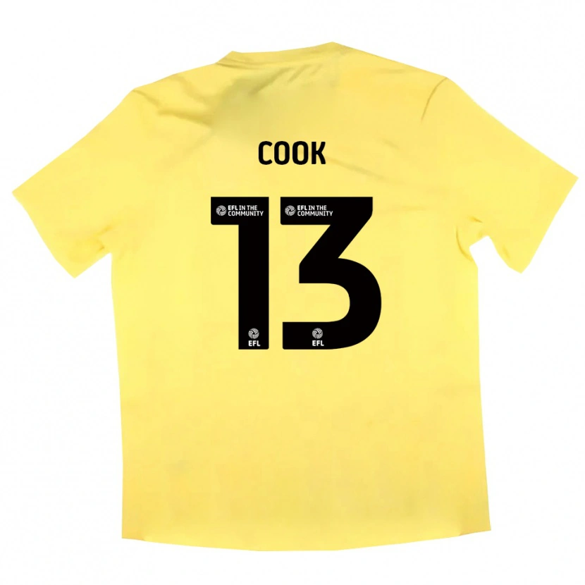Danxen Mænd Ruby Cook #13 Gul Sort Målmandstrøje 2025/26 Trøje T-shirt