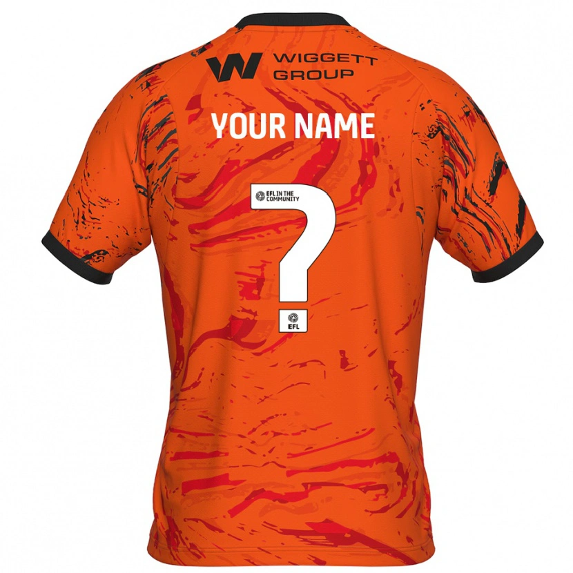 Danxen Mænd Millwall FC Orange Sort Målmandstrøje 2025/26 Trøje T-shirt