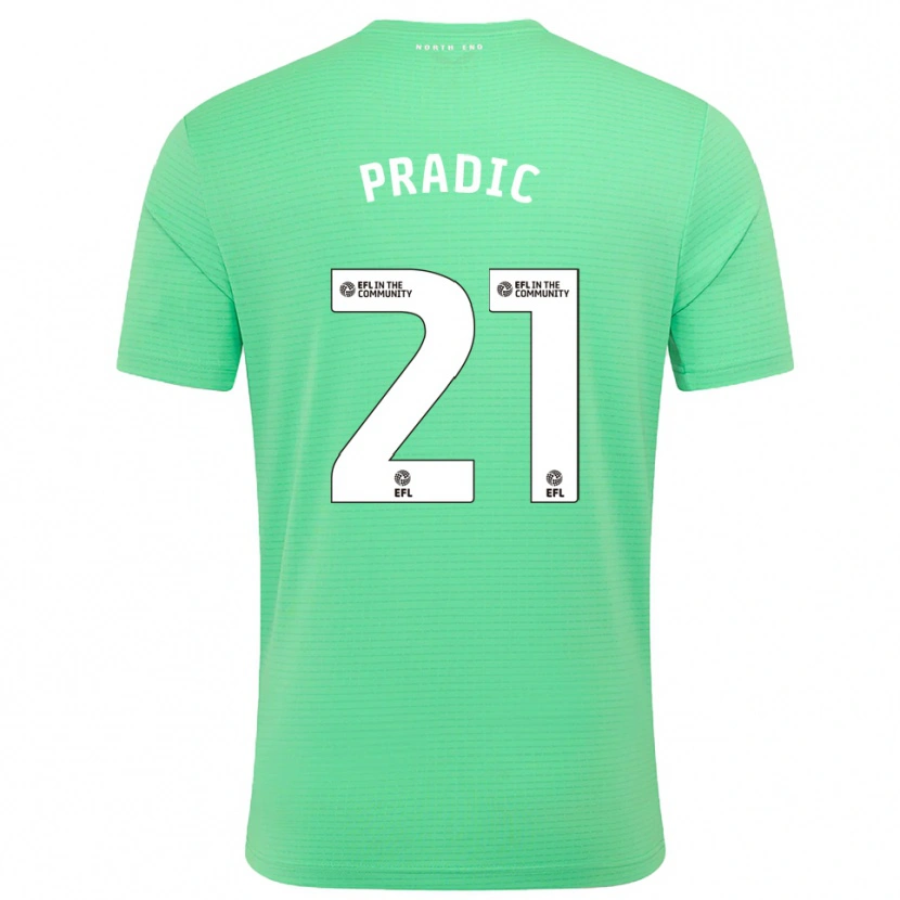 Danxen Mænd James Pradic #21 Pastel Turkis Målmandstrøje 2025/26 Trøje T-shirt