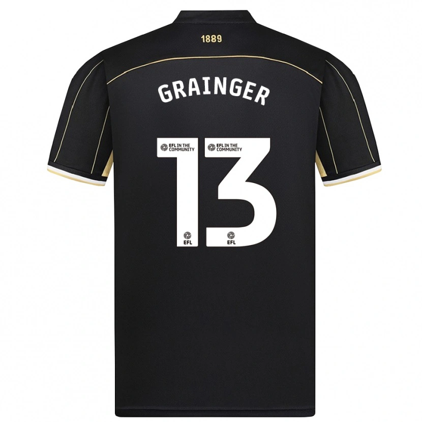 Danxen Mænd Benjamin Grainger #13 Sort Brun Målmandstrøje 2025/26 Trøje T-shirt