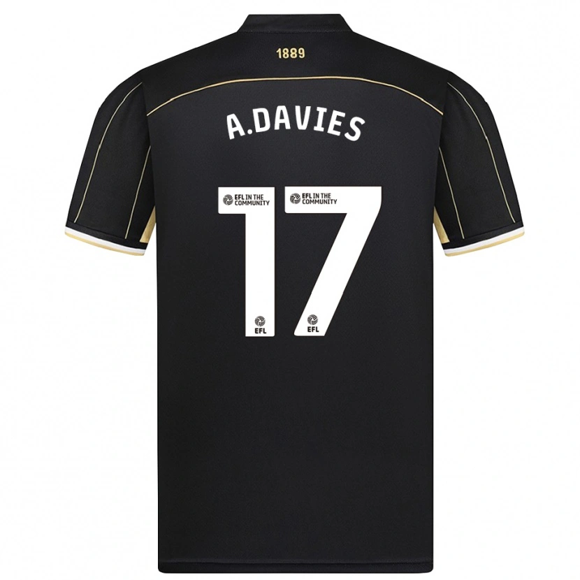 Danxen Mænd Adam Davies #17 Sort Brun Målmandstrøje 2025/26 Trøje T-shirt