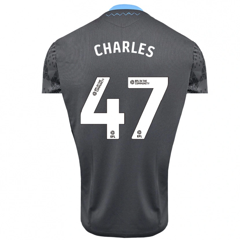 Danxen Mænd Pierce Charles #47 Grå Hvid Målmandstrøje 2025/26 Trøje T-shirt