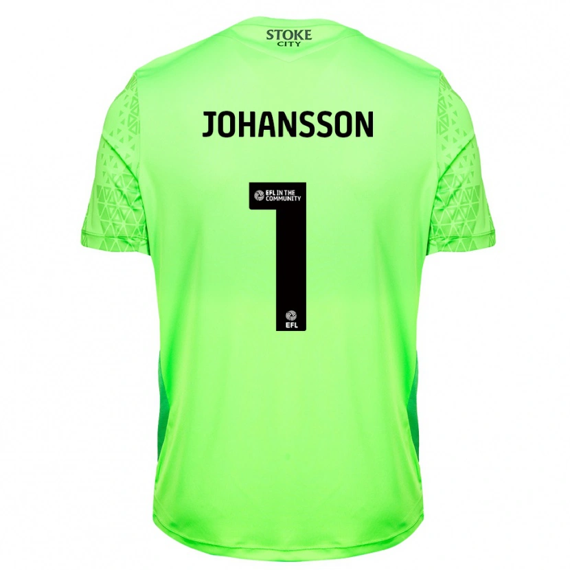 Danxen Mænd Viktor Johansson #1 Grøn Sort Målmandstrøje 2025/26 Trøje T-shirt