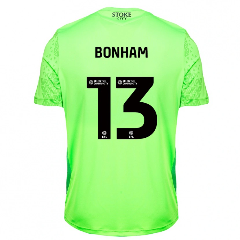 Danxen Mænd Jack Bonham #13 Grøn Sort Målmandstrøje 2025/26 Trøje T-shirt
