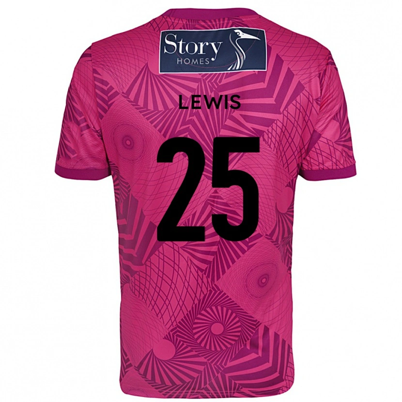 Danxen Mænd Harry Lewis #25 Lilla Magenta Målmandstrøje 2025/26 Trøje T-shirt