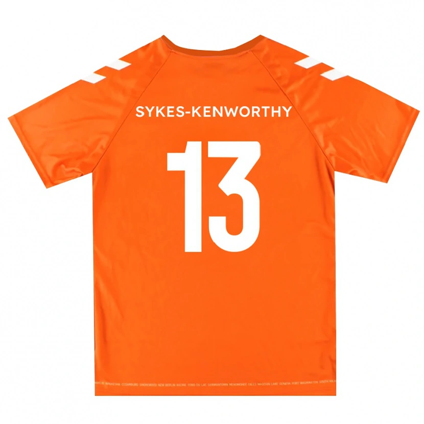 Danxen Mænd George Sykes-Kenworthy #13 Orange Hvid Målmandstrøje 2025/26 Trøje T-shirt