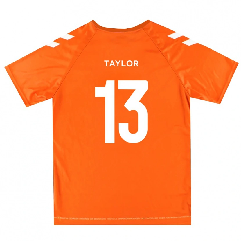 Danxen Mænd Sam Taylor #13 Orange Hvid Målmandstrøje 2025/26 Trøje T-shirt