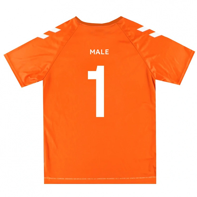 Danxen Mænd Harrison Male #1 Orange Hvid Målmandstrøje 2025/26 Trøje T-shirt