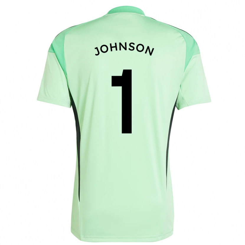 Danxen Mænd Sam Johnson #1 Græs Grøn Sort Målmandstrøje 2025/26 Trøje T-shirt