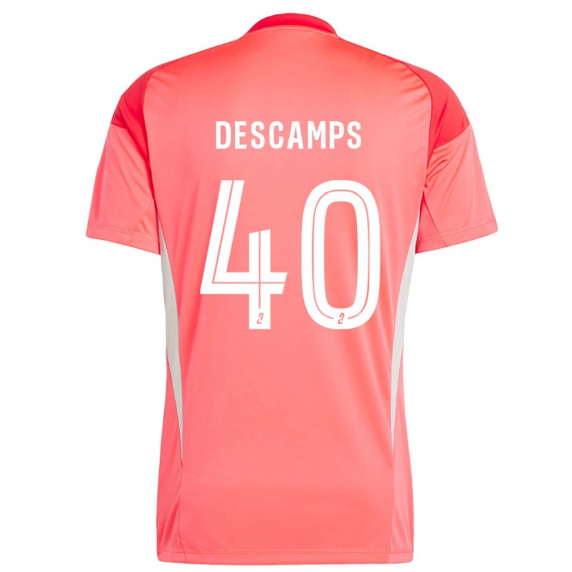 Danxen Mænd Rémy Descamps #40 Lys Orange Målmandstrøje 2025/26 Trøje T-shirt