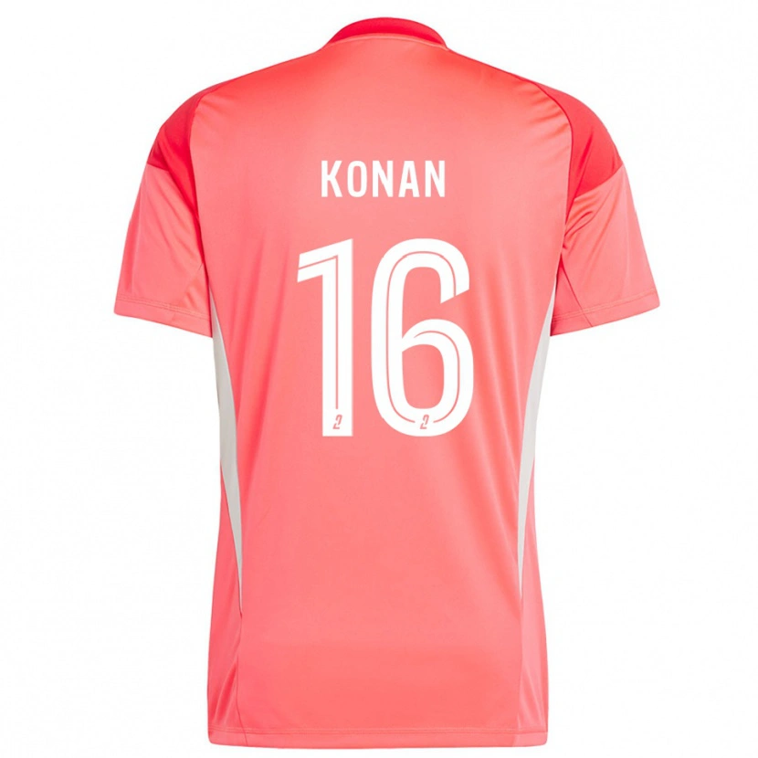 Danxen Mænd Yvann Konan #16 Lys Orange Målmandstrøje 2025/26 Trøje T-shirt