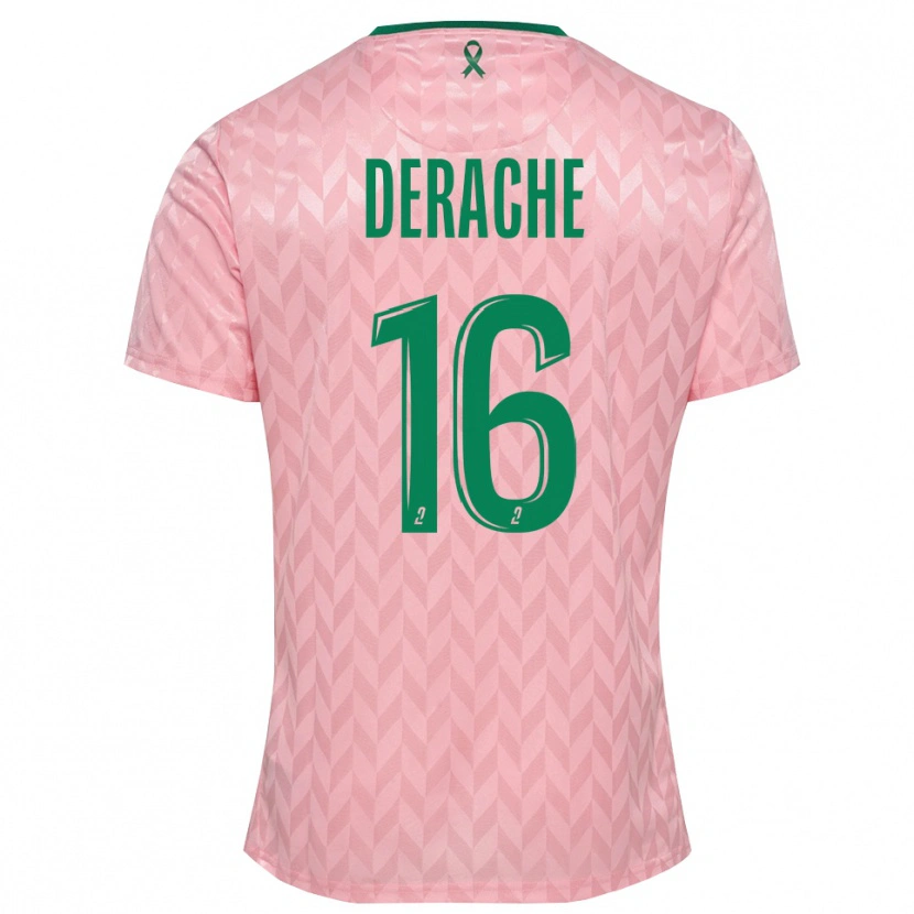 Danxen Mænd Joseph Derache #16 Pink Grøn Målmandstrøje 2025/26 Trøje T-shirt