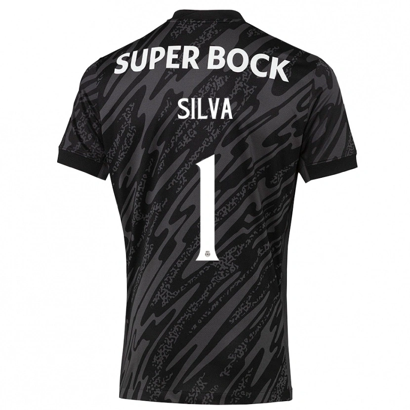 Danxen Mænd Rui Silva #1 Grå Sort Hvid Målmandstrøje 2025/26 Trøje T-shirt