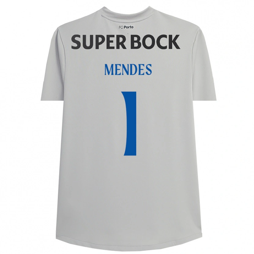 Danxen Mænd Francisco Mendes #1 Lysegrå Sort Målmandstrøje 2025/26 Trøje T-shirt