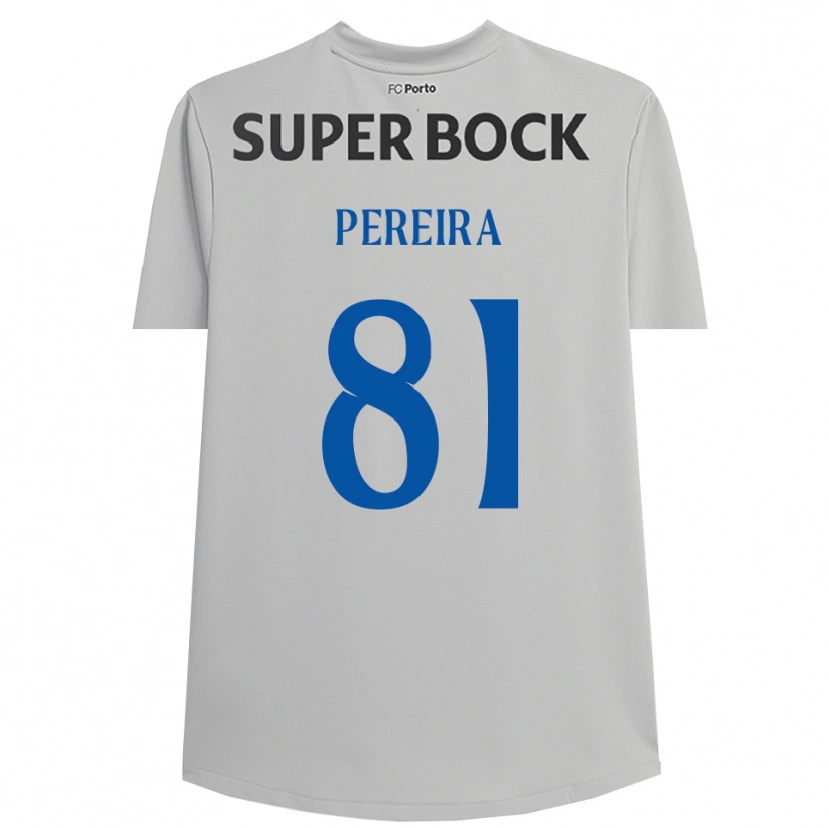 Danxen Mænd Martim Pereira #81 Lysegrå Sort Målmandstrøje 2025/26 Trøje T-shirt