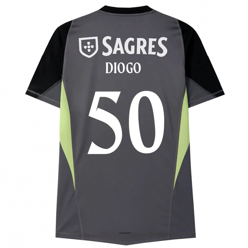 Danxen Mænd Diogo Ferreira #50 Mørkegrå Sort Målmandstrøje 2025/26 Trøje T-shirt