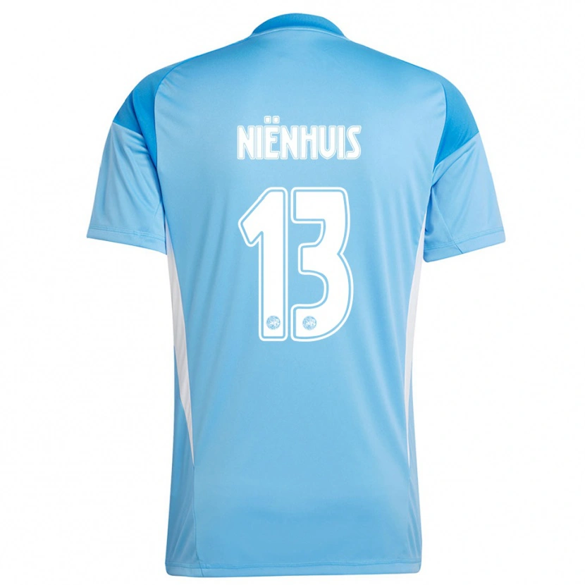 Danxen Mænd Lois Niënhuis #13 Lyseblå Hvid Målmandstrøje 2025/26 Trøje T-shirt