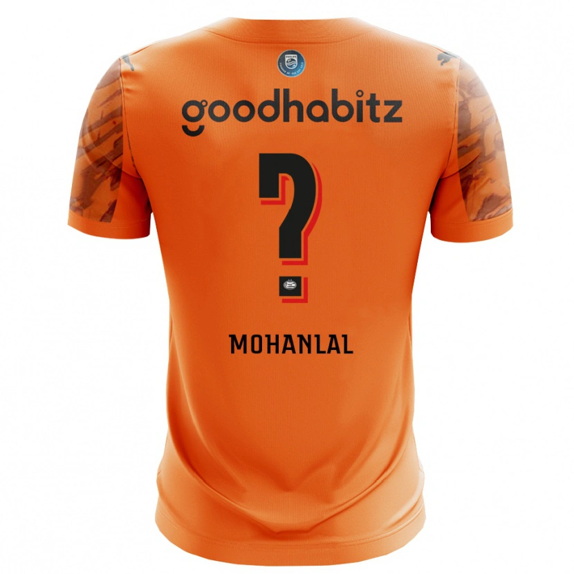 Danxen Mænd Pawan Mohanlal #0 Orange Sort Målmandstrøje 2025/26 Trøje T-shirt