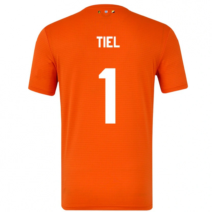 Danxen Mænd Mick Tiel #1 Orange Sort Målmandstrøje 2025/26 Trøje T-shirt