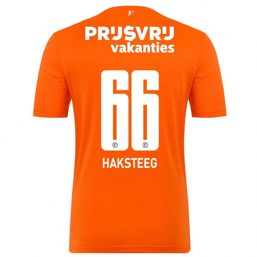 Danxen Mænd Tim Haksteeg #66 Orange Sort Målmandstrøje 2025/26 Trøje T-shirt