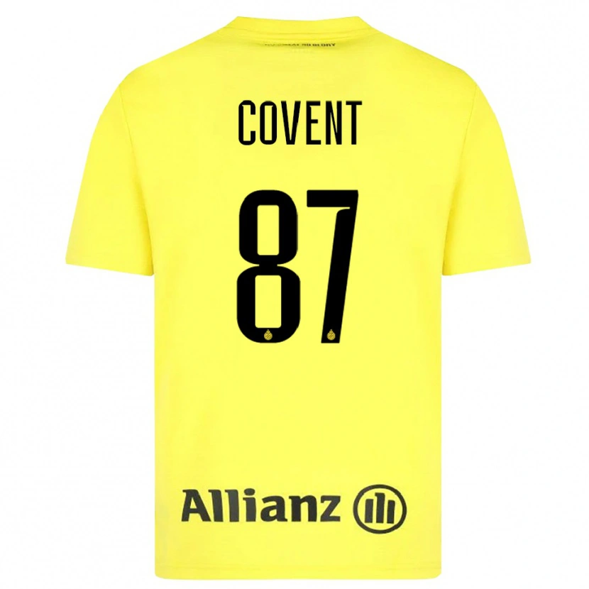 Danxen Mænd Jorijn Covent #87 Gul Sort Målmandstrøje 2025/26 Trøje T-shirt