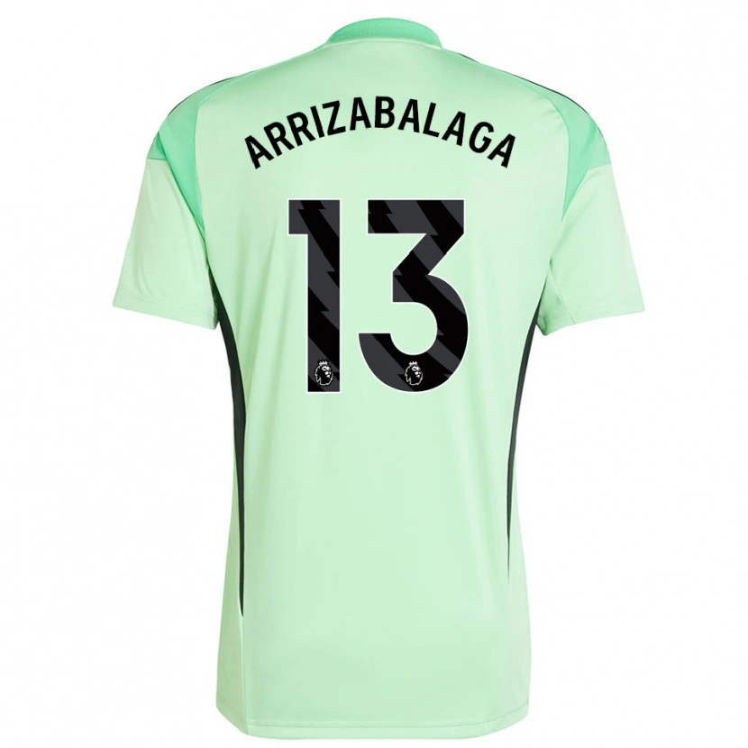 Danxen Mænd Kepa Arrizabalaga #13 Lysegrøn Sort Målmandstrøje 2025/26 Trøje T-shirt
