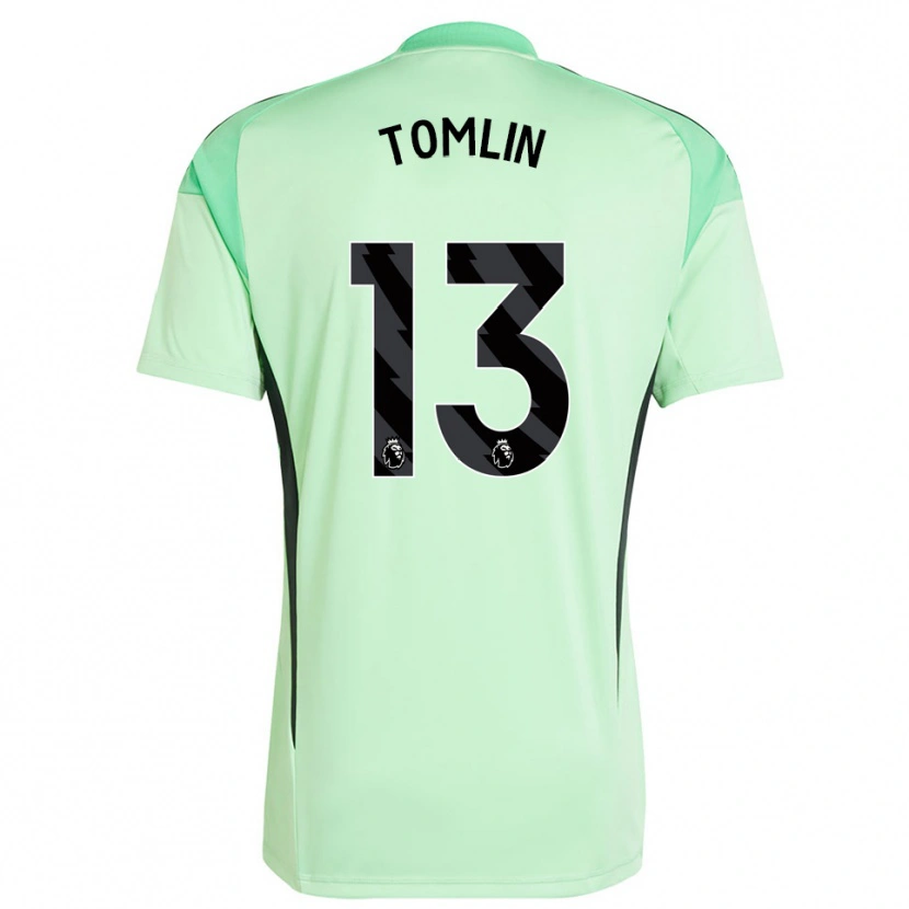 Danxen Mænd Jack Tomlin #13 Lysegrøn Sort Målmandstrøje 2025/26 Trøje T-shirt