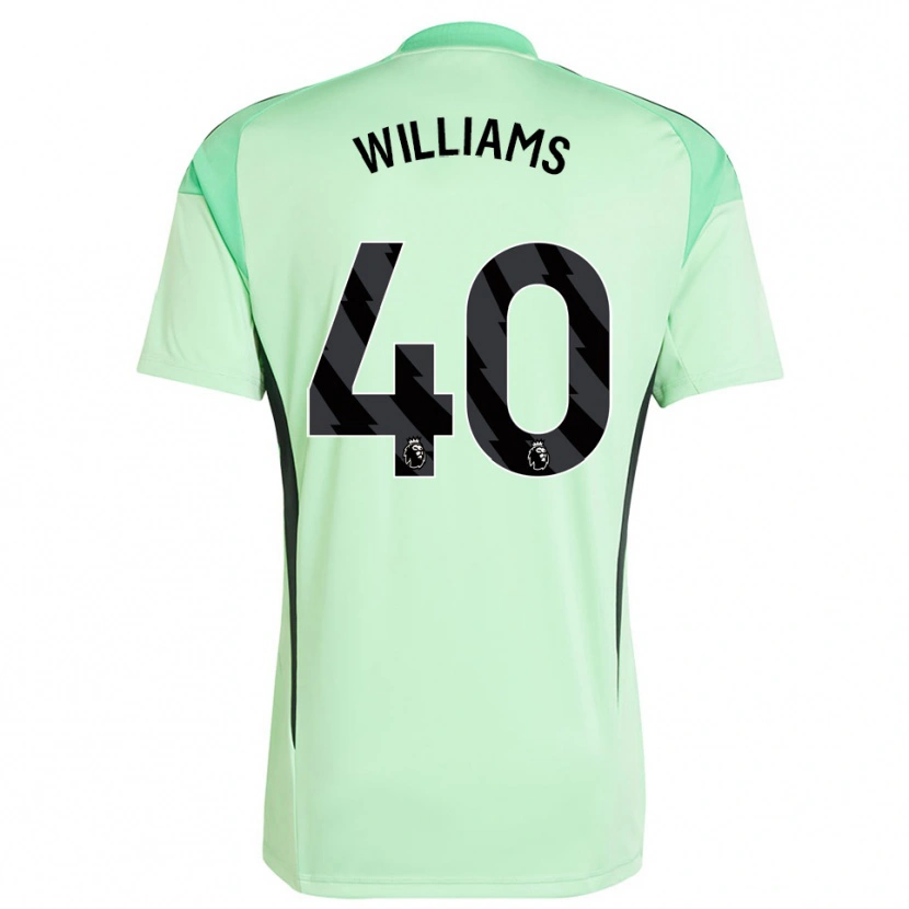 Danxen Mænd Naomi Williams #40 Lysegrøn Sort Målmandstrøje 2025/26 Trøje T-shirt