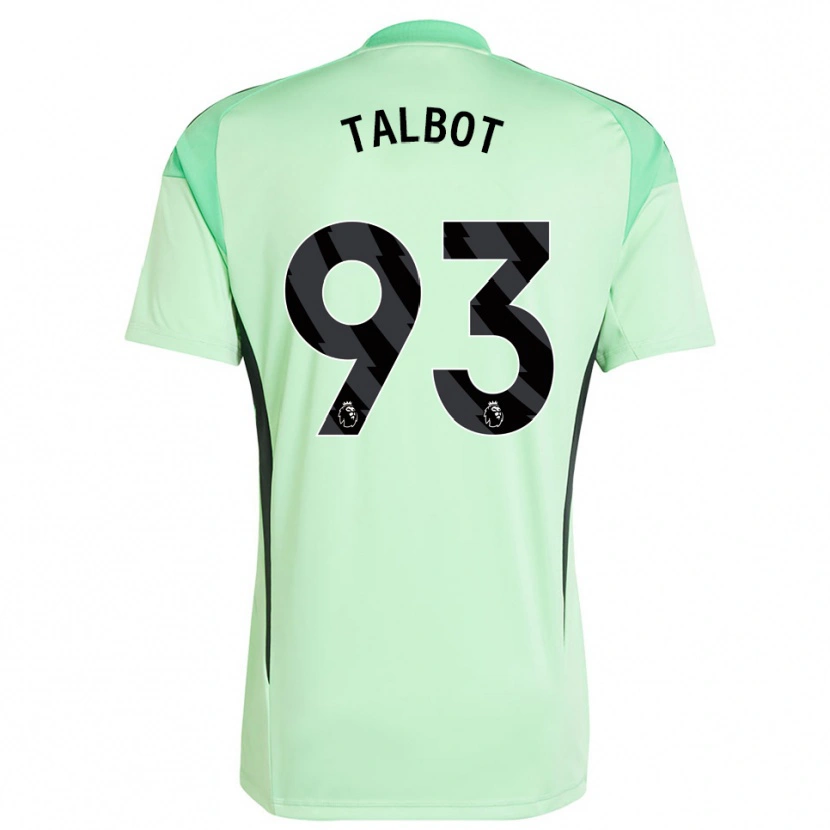 Danxen Mænd Jack Talbot #93 Lysegrøn Sort Målmandstrøje 2025/26 Trøje T-shirt