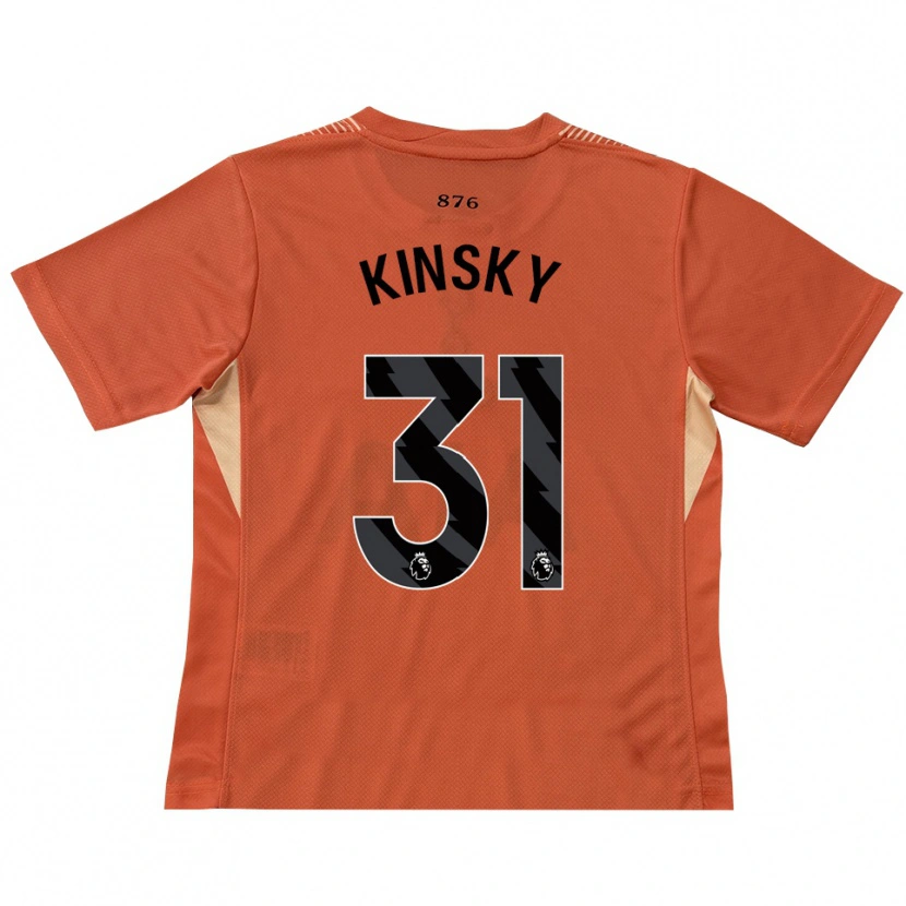 Danxen Mænd Antonín Kinský #31 Orange Sort Målmandstrøje 2025/26 Trøje T-shirt