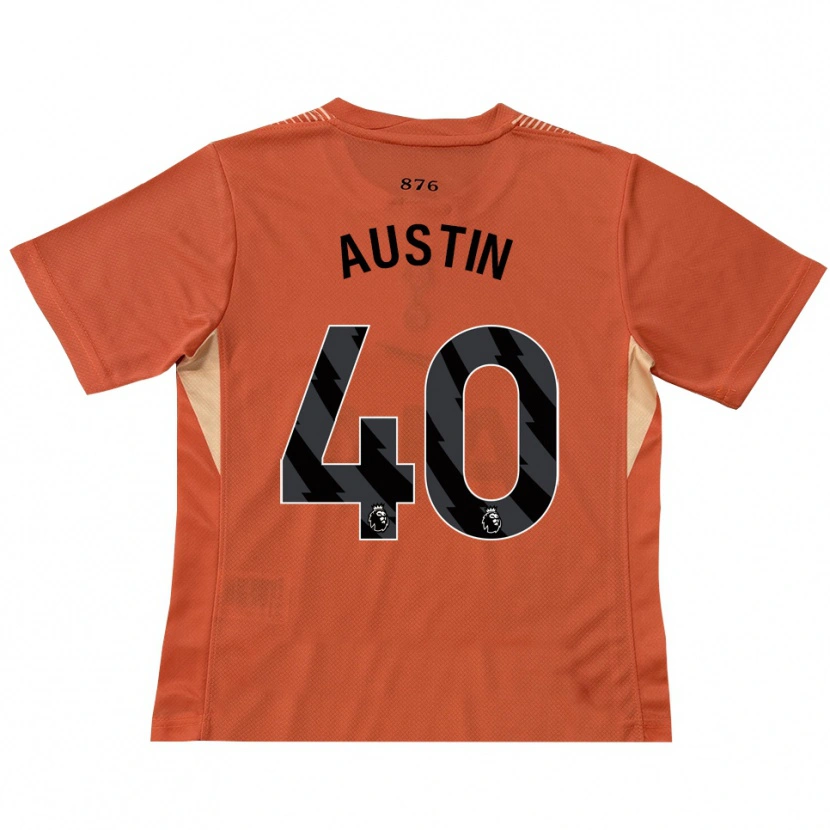 Danxen Mænd Brandon Austin #40 Orange Sort Målmandstrøje 2025/26 Trøje T-shirt
