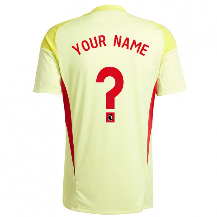 Danxen Mænd Aston Villa FC Lysegul Målmandstrøje 2025/26 Trøje T-shirt