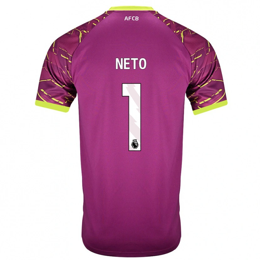 Danxen Mænd Neto #1 Mørk Magenta Målmandstrøje 2025/26 Trøje T-shirt