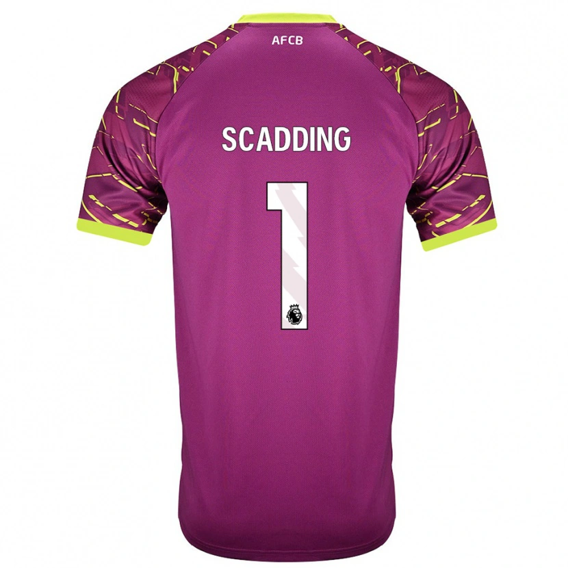 Danxen Mænd Katie Scadding #1 Mørk Magenta Målmandstrøje 2025/26 Trøje T-shirt