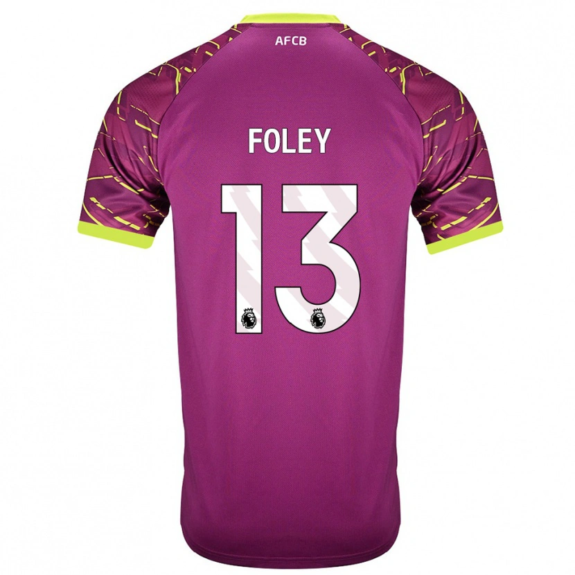 Danxen Mænd Erin Foley #13 Mørk Magenta Målmandstrøje 2025/26 Trøje T-shirt