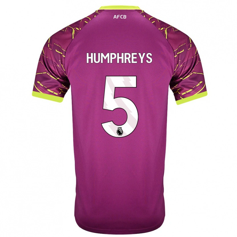 Danxen Mænd Holly Humphreys #5 Mørk Magenta Målmandstrøje 2025/26 Trøje T-shirt
