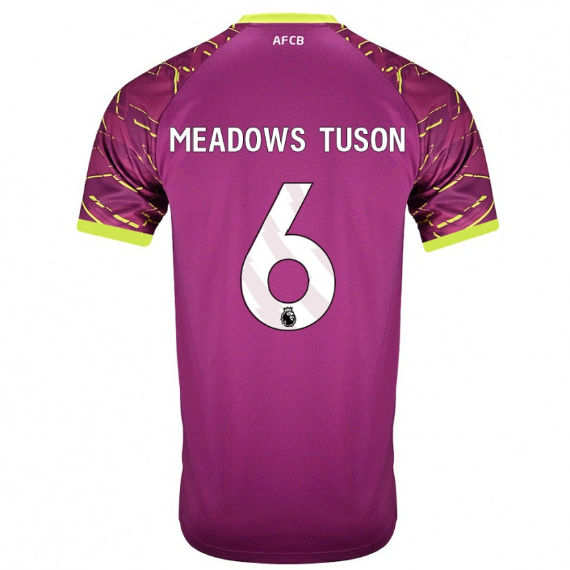 Danxen Mænd Freya Meadows Tuson #6 Mørk Magenta Målmandstrøje 2025/26 Trøje T-shirt