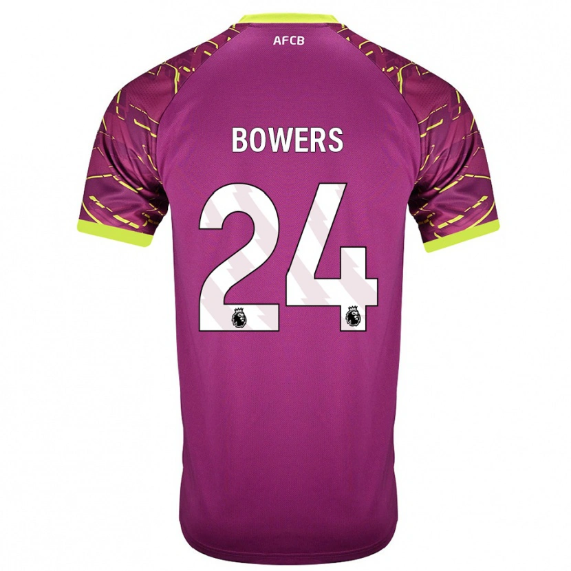 Danxen Mænd Kelci Bowers #24 Mørk Magenta Målmandstrøje 2025/26 Trøje T-shirt