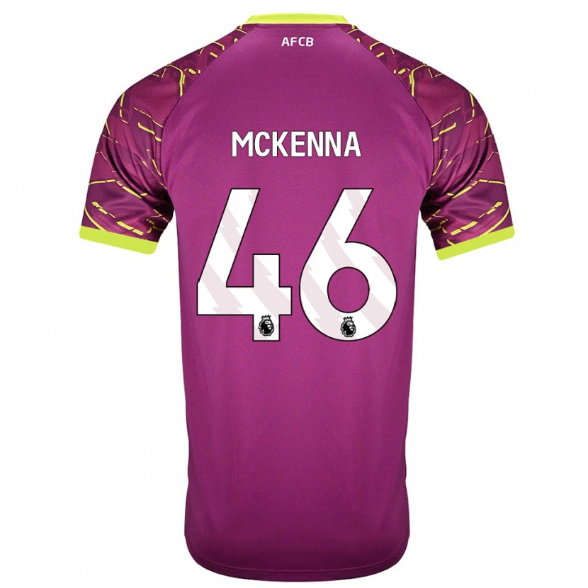 Danxen Mænd Callan McKenna #46 Mørk Magenta Målmandstrøje 2025/26 Trøje T-shirt