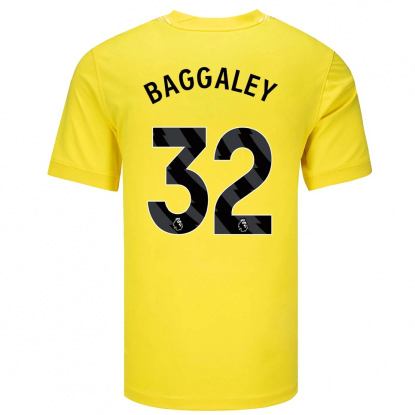 Danxen Mænd Sophie Baggaley #32 Gul Sort Målmandstrøje 2025/26 Trøje T-shirt