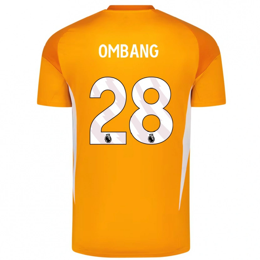 Danxen Mænd Darryl Ombang #28 Orange Hvid Målmandstrøje 2025/26 Trøje T-shirt