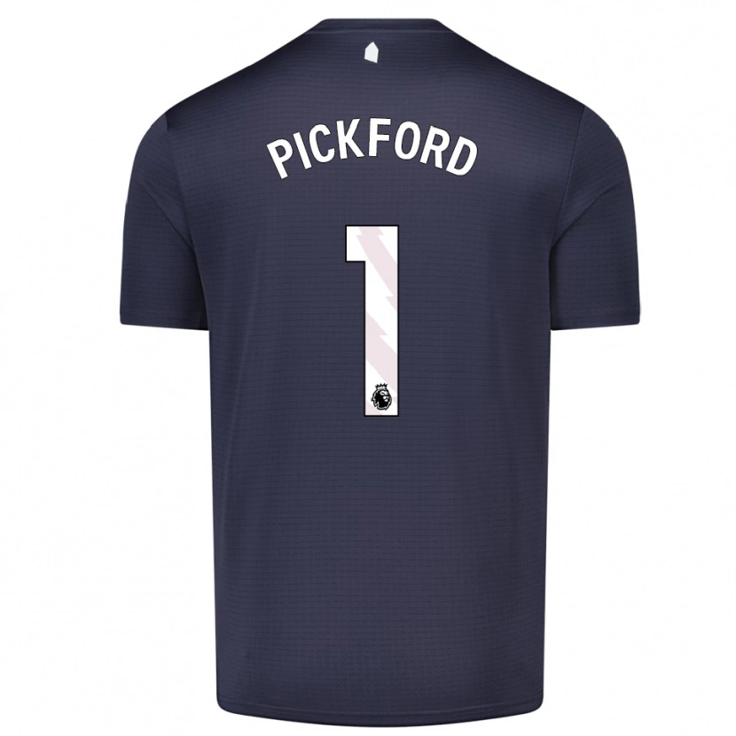 Danxen Mænd Jordan Pickford #1 Sort Hvid Målmandstrøje 2025/26 Trøje T-shirt
