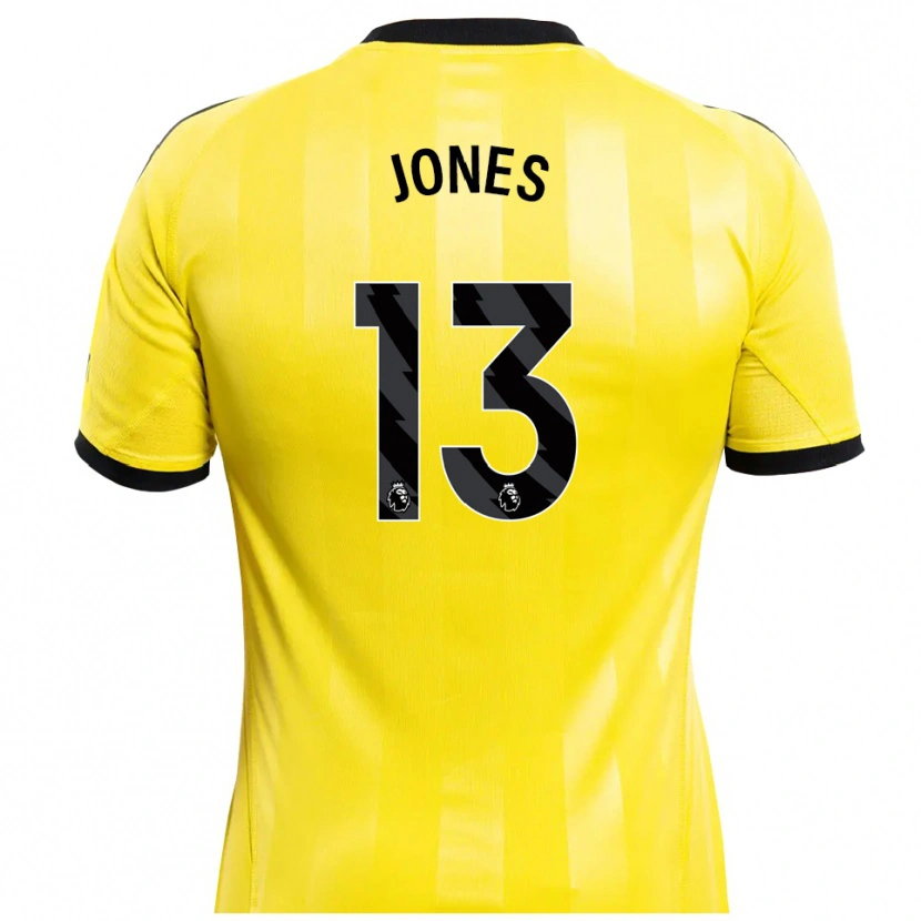Danxen Mænd Tyler Jones #13 Gul Sort Målmandstrøje 2025/26 Trøje T-shirt