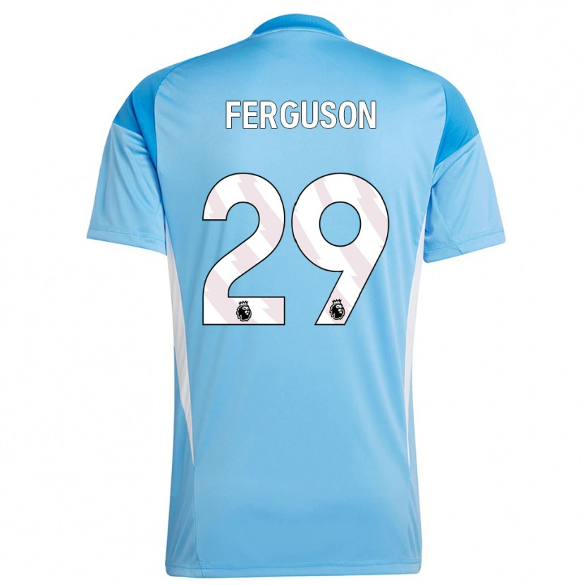 Danxen Mænd Georgie Ferguson #29 Blå Hvid Målmandstrøje 2025/26 Trøje T-shirt